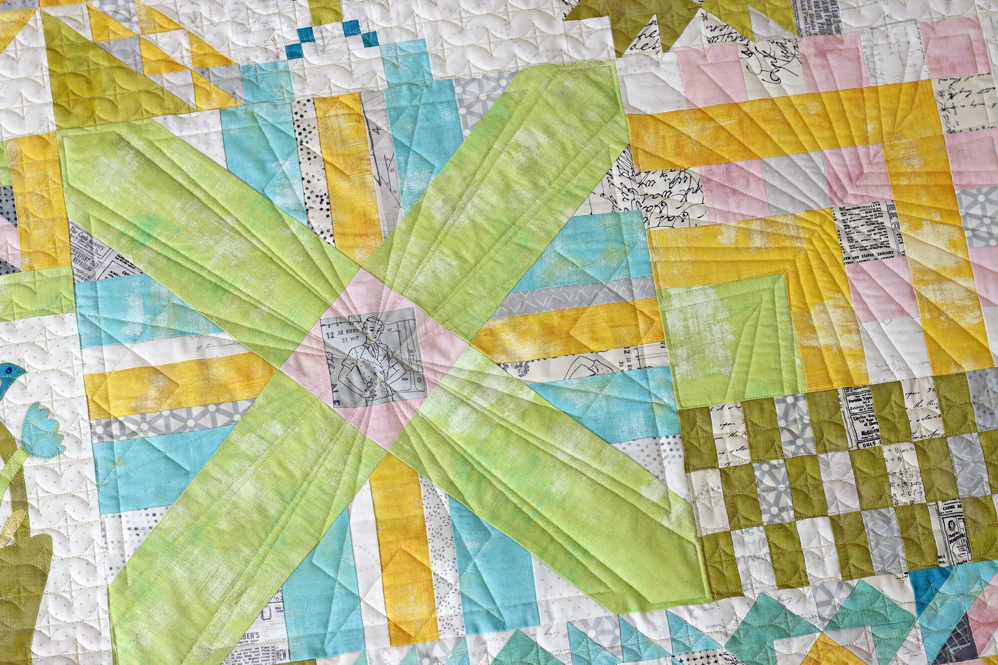 in the Quilting Studio, no. 13 — Stitched in Color